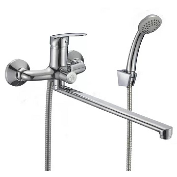 Смеситель для ванны  "AQUA dreams"  однорычажный с длинным, плоским изливом 