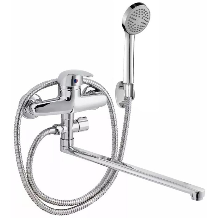 Смеситель для ванны  "AQUA dreams"  однорычажный с длинным, плоским изливом 