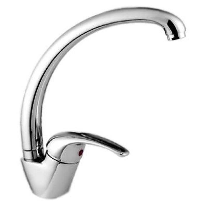 Смеситель для кухни  "AQUA dreams"  однорычажный с высоким изогнутым изливом 