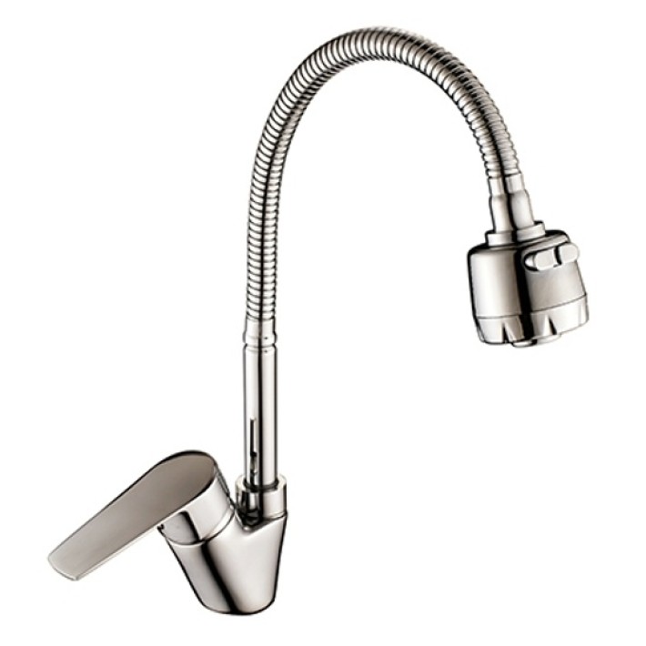 Смеситель для кухни "AQUA dreams"  однорычажный с гибким  изливом 