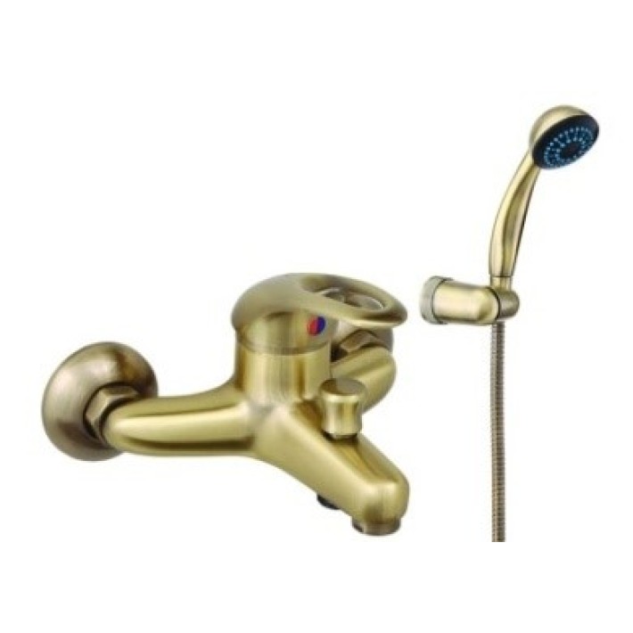 Смеситель для ванны "Mars P -10К" (Rubineta) бронзовый, однорычажный, литой с коротким изливом