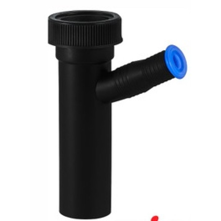 Отвод  "VIRPlast" d- 40х25 мм,  для стиральной машины черный