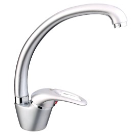 Смеситель для кухни "Mars Y -33" (Rubineta) однорычажный с высоким изогнутым изливом Смеситель для кухни "Mars Y -33" (Rubineta) однорычажный с высоким изогнутым изливом