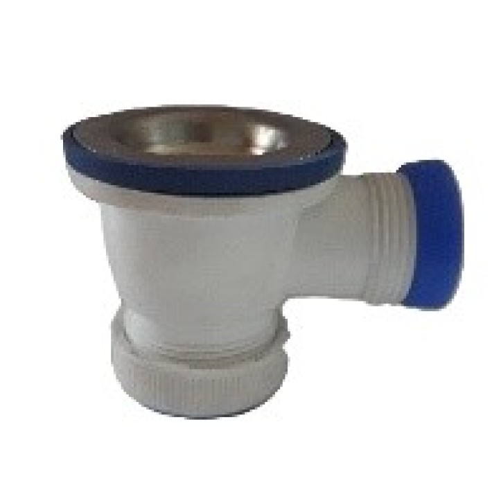 Выпуск "VIR" d- 70 мм  1 1/4 " с нержавеющей чашкой и отводом для перелива