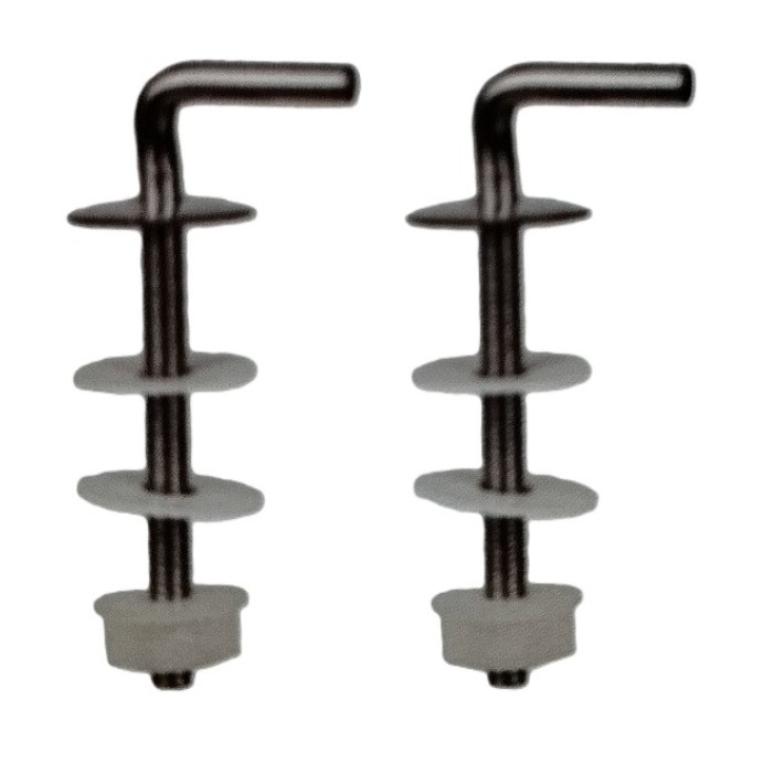 Комплект креплений "WIRQUIN" нержавеющая сталь к сидению для унитаза