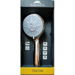 Душевая лейка "Snow" c переключателем, массажная, хромированная d - 100 мм
