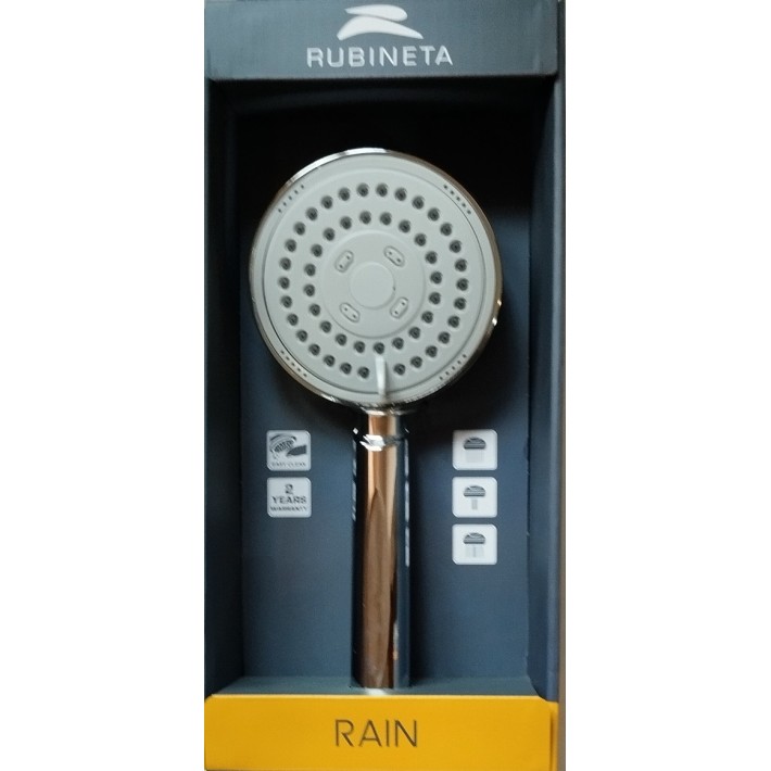 Душевая лейка "Rain" c переключателем, массажная, хромированная d - 100 мм