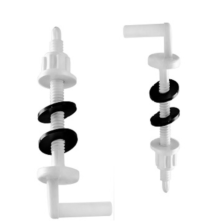 Комплект креплений "ВирПласт" пластик к сидению для унитаза