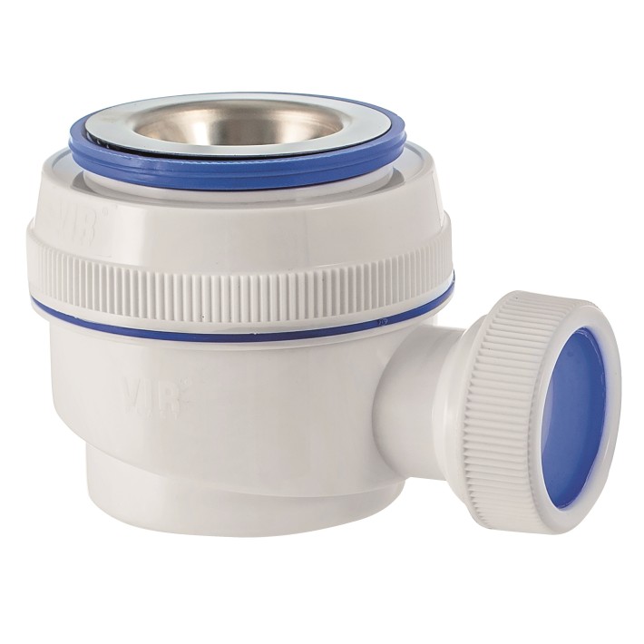 Сифон " Элит" для душевого поддона с нержавеющей чашкой  d- 70 мм,  d- 50 х 40 мм