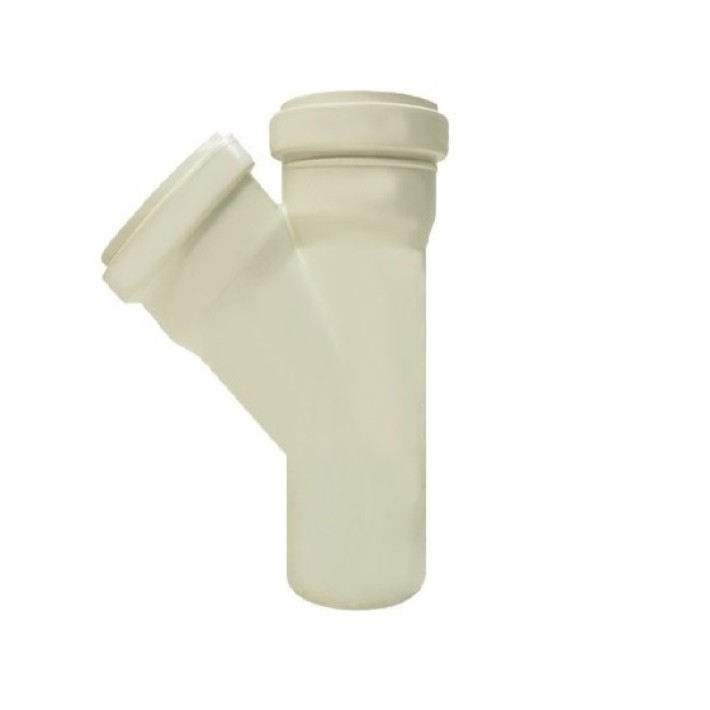 Тройник косой "AQUA Dreams" d - 50х50 мм,   для канализации  